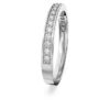 Matrix Ring White, Rhodium Plated