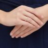 Matrix Ring White, Rose Gold-Tone Plated