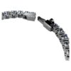 Matrix Tennis Bracelet Round Cut, Blue, Ruthenium Plated Matrix Tennis Bracelet Round Cut, Blue, Ruthenium Plated