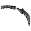 Matrix Tennis Bracelet Round Cut, Gray, Ruthenium Plated