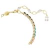 Matrix Tennis Bracelet Round Cut, Multicolored, Gold-Tone Plated Matrix Tennis Bracelet Round Cut, Multicolored, Gold-Tone Plated