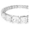Matrix Tennis Bracelet White, Rhodium Plated