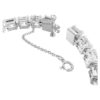 Matrix Tennis Bracelet White, Rhodium Plated