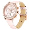 Matrix Tennis Chrono Watch Swiss Made, Leather Strap, Pink, Rose Gold-Tone Finish Matrix Tennis Chrono Watch Swiss Made, Leather Strap, Pink, Rose Gold-Tone Finish
