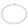 Matrix Tennis Necklace Pear Cut, White, Rhodium Plated Matrix Tennis Necklace Pear Cut, White, Rhodium Plated
