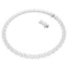 Matrix Tennis Necklace Pear Cut, White, Rhodium Plated Matrix Tennis Necklace Pear Cut, White, Rhodium Plated