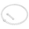 Matrix Tennis Necklace Square Cut, White, Rhodium Plated Matrix Tennis Necklace Square Cut, White, Rhodium Plated