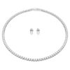 Matrix Tennis Set Round Cut, White, Rhodium Plated Matrix Tennis Set Round Cut, White, Rhodium Plated
