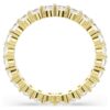 Matrix Vittore Band Ring Round Cut, White, Gold-Tone Plated