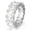 Matrix Vittore Ring Baguette Cut, White, Rhodium Plated