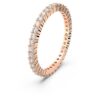 Matrix Vittore Ring Round Cut, White, Rose Gold-Tone Plated