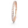 Matrix Vittore Ring Round Cut, White, Rose Gold-Tone Plated
