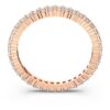 Matrix Vittore Ring Round Cut, White, Rose Gold-Tone Plated