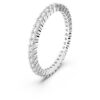 Matrix Vittore Ring Round Cut, White, Silver-Tone Finish