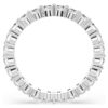 Matrix Vittore Ring Round Cut, White, Silver-Tone Finish