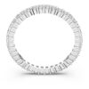 Matrix Vittore Ring Round Cut, White, Silver-Tone Finish