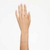 Mesmera Bracelet Mixed Cuts, Scattered Design, White, Rhodium Plated Mesmera Bracelet Mixed Cuts, Scattered Design, White, Rhodium Plated