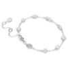 Mesmera Bracelet Mixed Cuts, Scattered Design, White, Rhodium Plated Mesmera Bracelet Mixed Cuts, Scattered Design, White, Rhodium Plated
