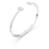 Mesmera Cuff Mixed Cuts, White, Rhodium Plated Mesmera Cuff Mixed Cuts, White, Rhodium Plated