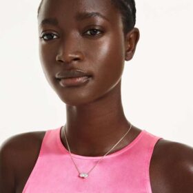 mesmera necklace heart white gold tone plated 1 280x280 - Mesmera Necklace Heart, White, Gold-Tone Plated