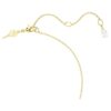 Mesmera Necklace Heart, White, Gold-Tone Plated