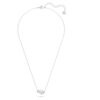 Mesmera Necklace Heart, White, Rhodium Plated Mesmera Necklace Heart, White, Rhodium Plated