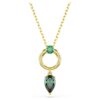 Mesmera Pendant Mixed Cuts, Green, Gold-Tone Plated Mesmera Pendant Mixed Cuts, Green, Gold-Tone Plated
