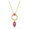 Mesmera Pendant Mixed Cuts, Red, Gold-Tone Plated Mesmera Pendant Mixed Cuts, Red, Gold-Tone Plated