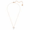 Mesmera Pendant Mixed Cuts, White, Rose Gold-Tone Plated Mesmera Pendant Mixed Cuts, White, Rose Gold-Tone Plated
