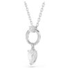 Mesmera Pendant Pear Cut, White, Rhodium Plated Mesmera Pendant Pear Cut, White, Rhodium Plated