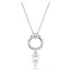 Mesmera Pendant Pear Cut, White, Rhodium Plated Mesmera Pendant Pear Cut, White, Rhodium Plated