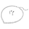 Mesmera Set Mixed Cuts, White, Rhodium Plated Mesmera Set Mixed Cuts, White, Rhodium Plated