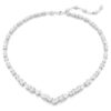 Mesmera Set Mixed Cuts, White, Rhodium Plated Mesmera Set Mixed Cuts, White, Rhodium Plated