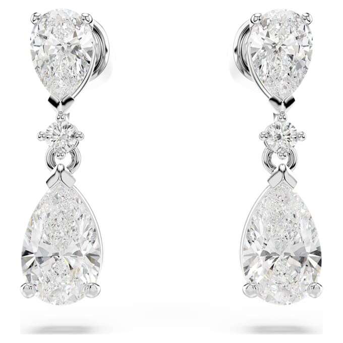 Mesmera Set Mixed Cuts, White, Rhodium Plated Mesmera Set Mixed Cuts, White, Rhodium Plated