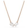 Mesmera Set Pear Cut, Octagon Cut, White, Rose Gold-Tone Plated