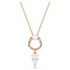 Mesmera Set Pear Cut, Round Cut, White, Rose Gold-Tone Plated