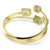 Millenia Bangle Octagon Cut, Green, Gold-Tone Plated