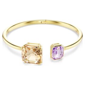 Millenia Bangle Octagon Cut, Multicolored, Gold-Tone Plated