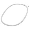 Millenia Belt Square Cut, White, Rhodium Plated