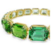 Millenia Bracelet Octagon Cut, Color Gradient, Green, Gold-Tone Plated Millenia Bracelet Octagon Cut, Color Gradient, Green, Gold-Tone Plated