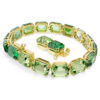 Millenia Bracelet Octagon Cut, Color Gradient, Green, Gold-Tone Plated Millenia Bracelet Octagon Cut, Color Gradient, Green, Gold-Tone Plated