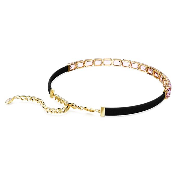 Millenia Choker Octagon Cut, Purple, Gold-Tone Plated Millenia Choker Octagon Cut, Purple, Gold-Tone Plated