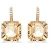 Millenia Drop Earrings Mixed Cuts, Caramel, Gold-Tone Plated Millenia Drop Earrings Mixed Cuts, Caramel, Gold-Tone Plated