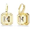 Millenia Drop Earrings Mixed Cuts, Caramel, Gold-Tone Plated Millenia Drop Earrings Mixed Cuts, Caramel, Gold-Tone Plated
