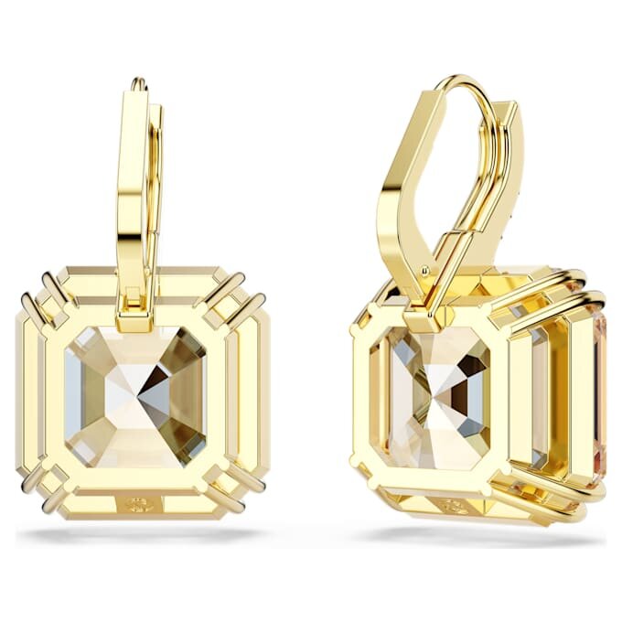 Millenia Drop Earrings Mixed Cuts, Caramel, Gold-Tone Plated Millenia Drop Earrings Mixed Cuts, Caramel, Gold-Tone Plated
