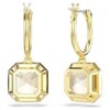 Millenia Drop Earrings Square Cut, Caramel, Gold-Tone Plated Millenia Drop Earrings Square Cut, Caramel, Gold-Tone Plated