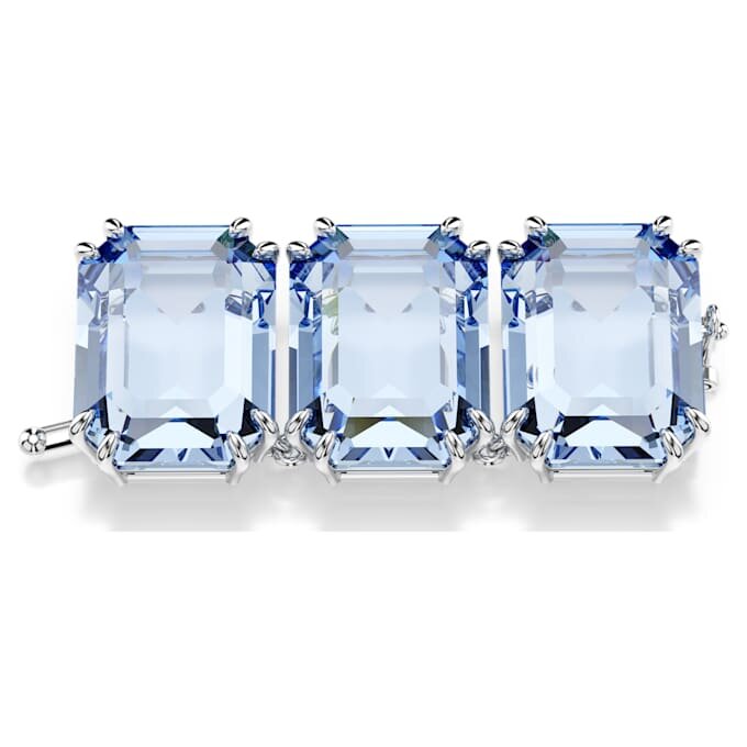 Millenia Extender Octagon Cut, Blue, Rhodium Plated Millenia Extender Octagon Cut, Blue, Rhodium Plated
