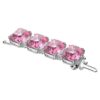 Millenia Extender Octagon Cut, Pink, Rhodium Plated