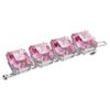 Millenia Extender Octagon Cut, Pink, Rhodium Plated