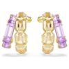 Millenia Hoop Earrings Mixed Cuts, Multicolored, Gold-Tone Plated Millenia Hoop Earrings Mixed Cuts, Multicolored, Gold-Tone Plated